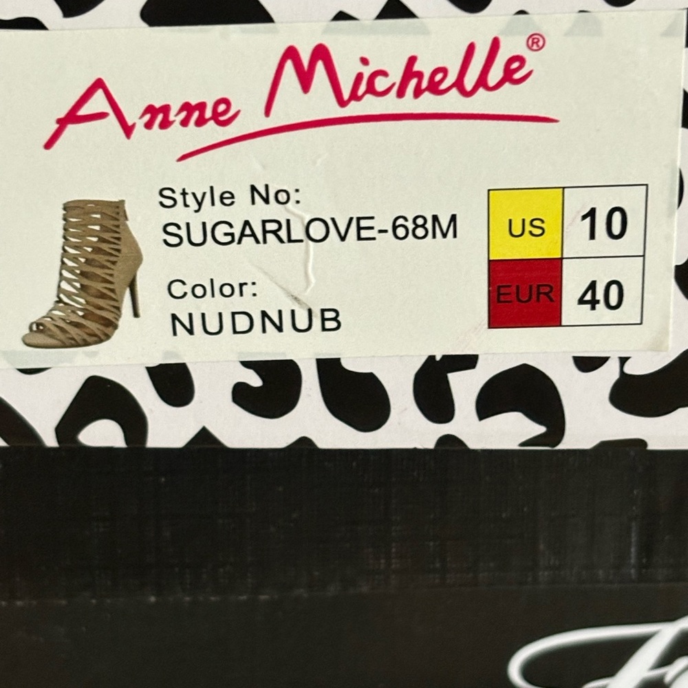 Anne Michelle Nude Strappy Heeled Sandal